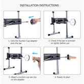 HiSmith 4.5 Inch Red Suction Cup Adaptor – Electro-Polished Adaptor Attachment Sex Machine Connectors